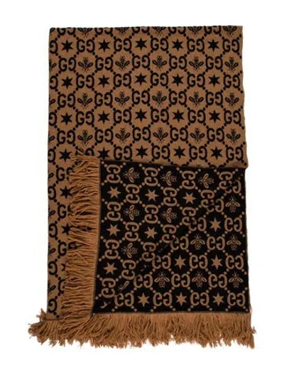 Pre-owned Gucci Gg Throw Blanket In Multicolor