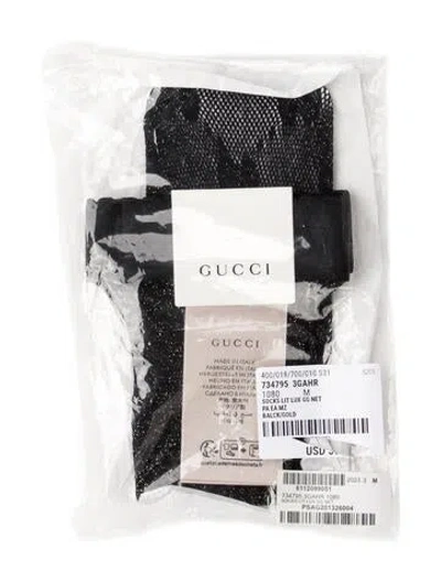 Pre-owned Gucci Gg Tights  W/tags In Black