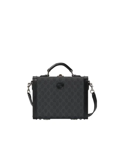 Gucci Gg Top Handle Beauty Case In Black