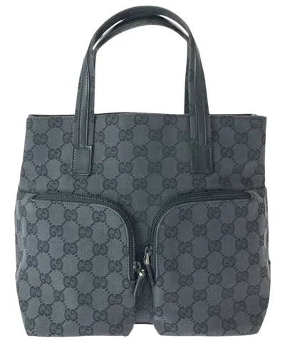 Gucci Gg Tote (authentic Pre-loved) In Gray