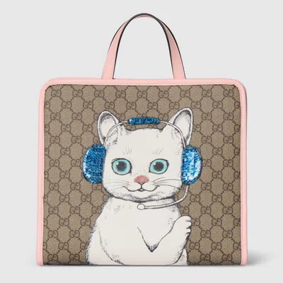 Gucci Gg Tote Bag In Beige