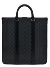 Gucci Man Gg Suprime Fabric Gg Shopping Bag In Black