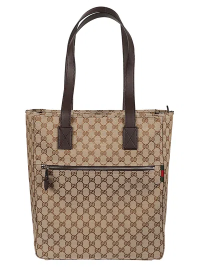 Gucci Gg Tote Bag In Brown