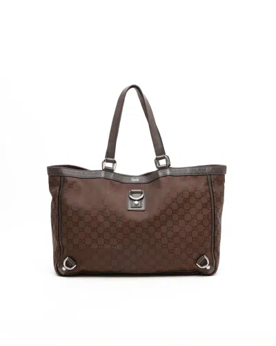 Gucci Gg Tote Bag In Brown