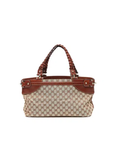Gucci Gg Tote Bag In Brown