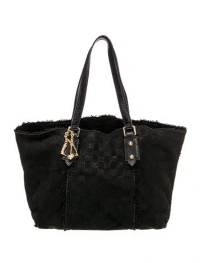 Pre-owned Gucci Gg Tote In Black