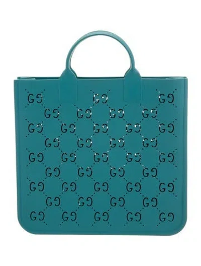 Pre-owned Gucci Gg Tote In Blue