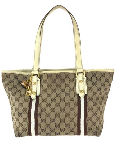Gucci Gg Tote Shoulder Bag (authentic Pre-loved) In Brown