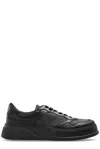 Gucci Chunky Sneakers Lace-up Perforated Panels In Black