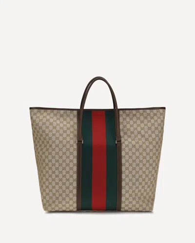Gucci Gg Travel Bag With Web Stripe In Multi