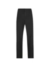Gucci Tailored Trousers Subtle Pattern Belt Loops In Black