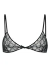 Gucci Embroidered Tulle Bra
