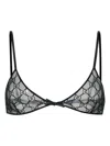 Gucci Embroidered Tulle Bra