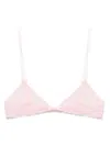 Gucci Bow Detailing Lace Lingerie Bra In Pink