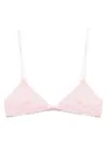 Gucci Bow Detailing Lace Lingerie Bra In Pink