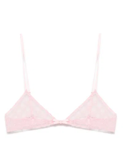 Gucci Women Gg Tulle Bra In Pink