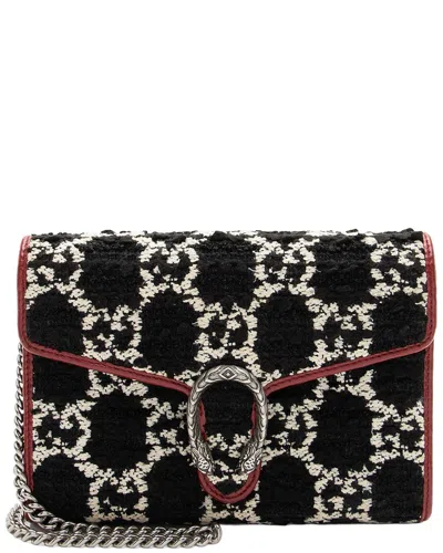 Gucci Gg Tweed Dionysus Chain Wallet (authentic Pre-loved)