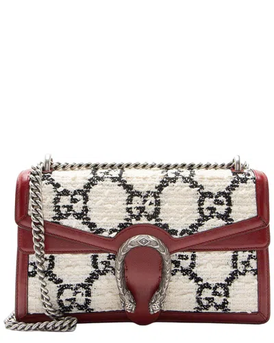 Pre-owned Gucci Gg Tweed Dionysus Small Shoulder Bag (authentic Pre-loved)