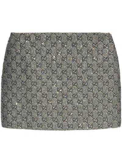GUCCI GUCCI GG TWEED MINI SKIRT
