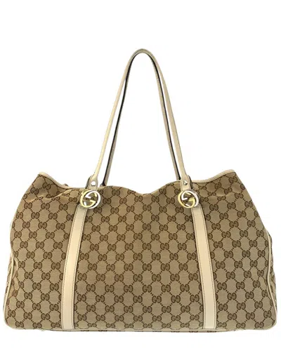 Pre-owned Gucci Gg Twins Tote (authentic Pre-loved)