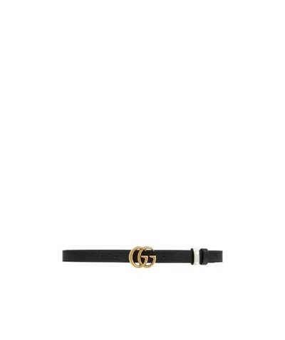 Gucci Gg W 20 Marmont Rev Blt In Black