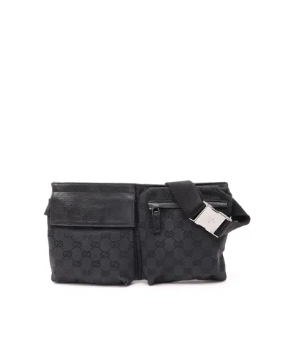 Gucci Gg Waist Bag In Black
