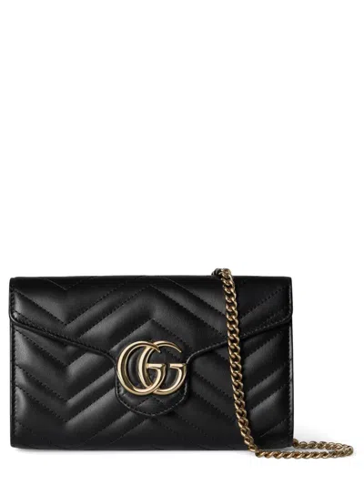 Gucci Gg Wallet "marmont" In Black