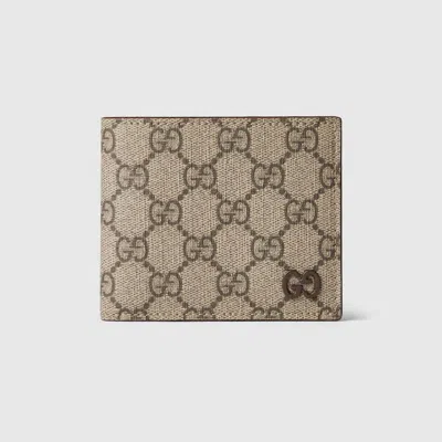 GUCCI GUCCI BROWN INTERIOR GG BI-FOLD WALLET