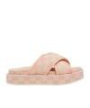 Gucci Gg Waterproof Table Slippers In Light Pink