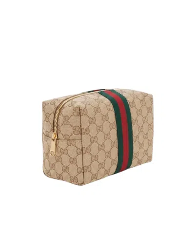 Gucci Gg Web Cosmetic Case In Pattern