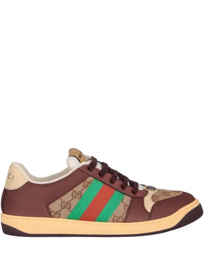GUCCI GG WEB STRIP SNEAKERS