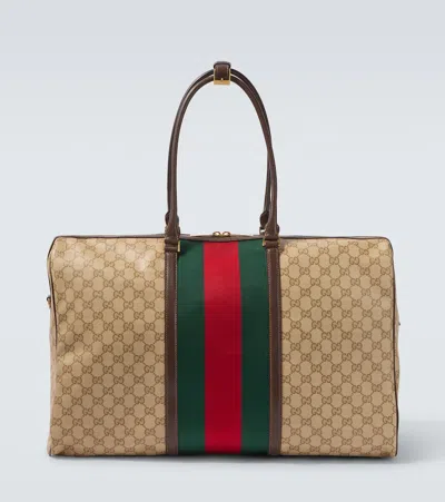 Gucci Gg Web Stripe Medium Duffel Bag