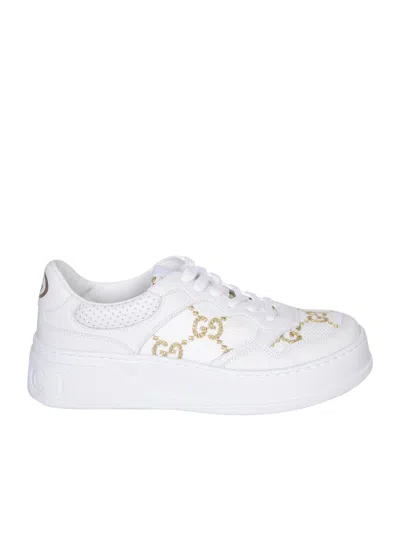 Gucci Gg White/gold Sneakers