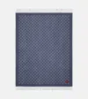 Gucci Gg Wool And Cashmere Blanket In Blue