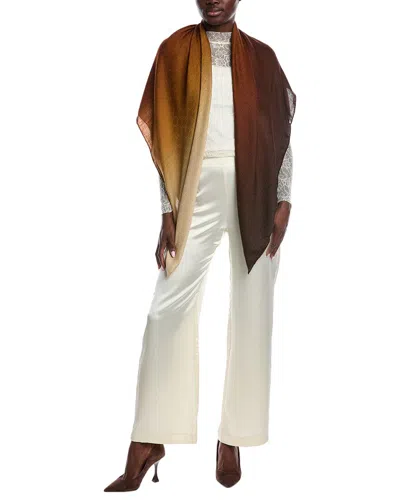 Gucci Gg Wool & Silk-blend Jacquard Shawl In Sand