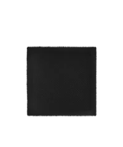 Gucci Gg Wool And Silk Jacquard Shawl