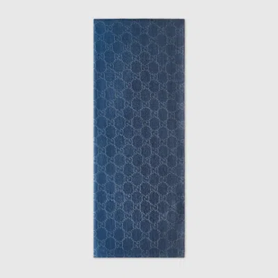 Gucci Gg Wool And Silk Jacquard Stole