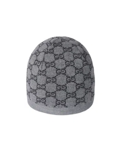 Gucci Baby Gg Wool Hat In Gray