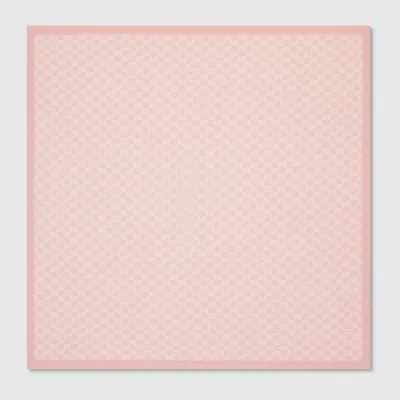 Gucci Babies' Gg Wool Blanket In Pink