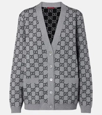 GUCCI GG WOOL-BLEND CARDIGAN