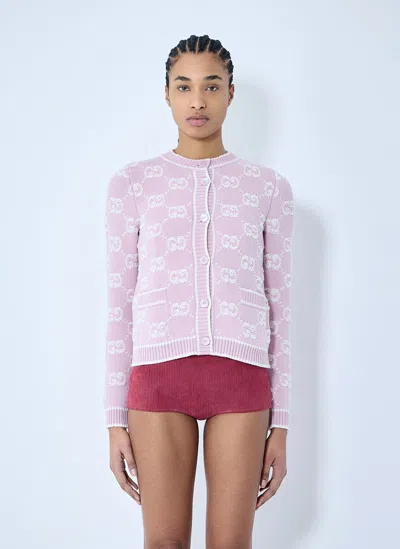 GUCCI GG WOOL BOUCLÉ JACQUARD CARDIGAN