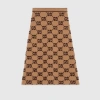 Gucci Gg Wool Bouclé Jacquard Skirt In Beige