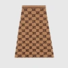 Gucci Gg Jacquard Wool Bouclé Midi Skirt In Beige