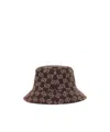 Gucci Gg Wool Bucket Hat In Brown