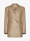 GUCCI GG WOOL DOUBLE-BREASTED BLAZER