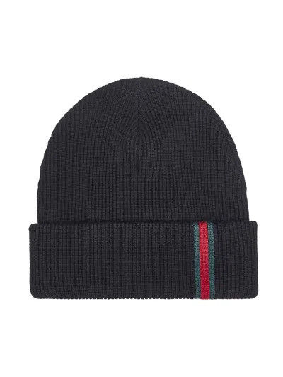 Gucci Gg Wool Hat In Black