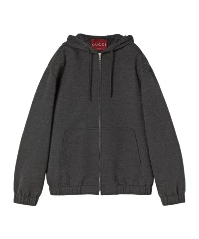 Gucci Gg Wool Jacket In Black
