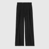 Gucci Gg Wool Jacquard Pant In Black
