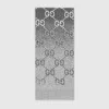 Gucci Kids' Gg Wool Jacquard Scarf In Grey