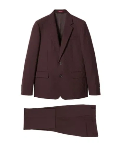 Gucci Gg Wool Jacquard Suit In Brown